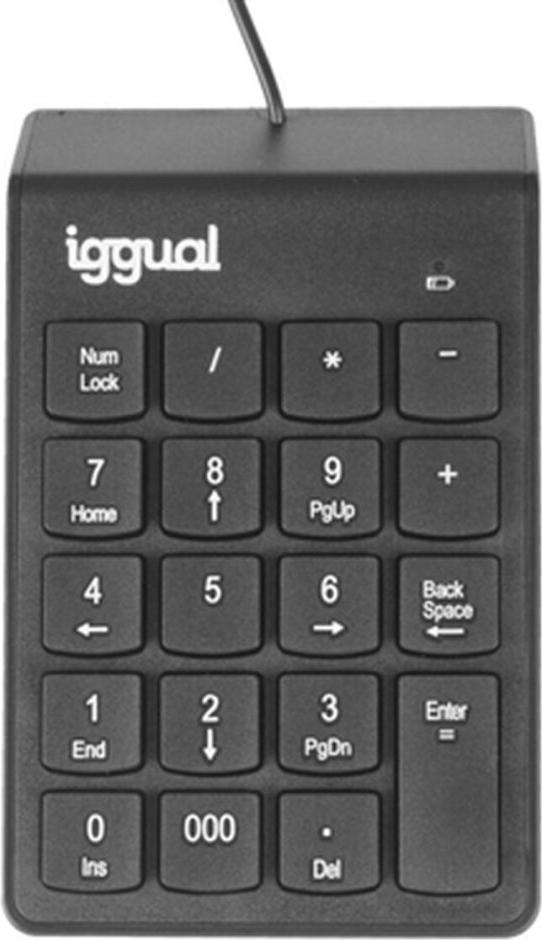 Tastatur iggual IGG319956 Schwarz