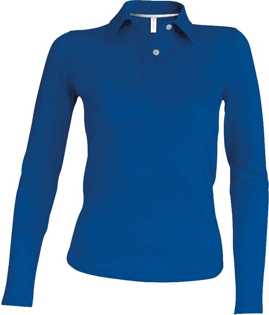 Kariban Damen Piqué Poloshirt Langarm ep-91260