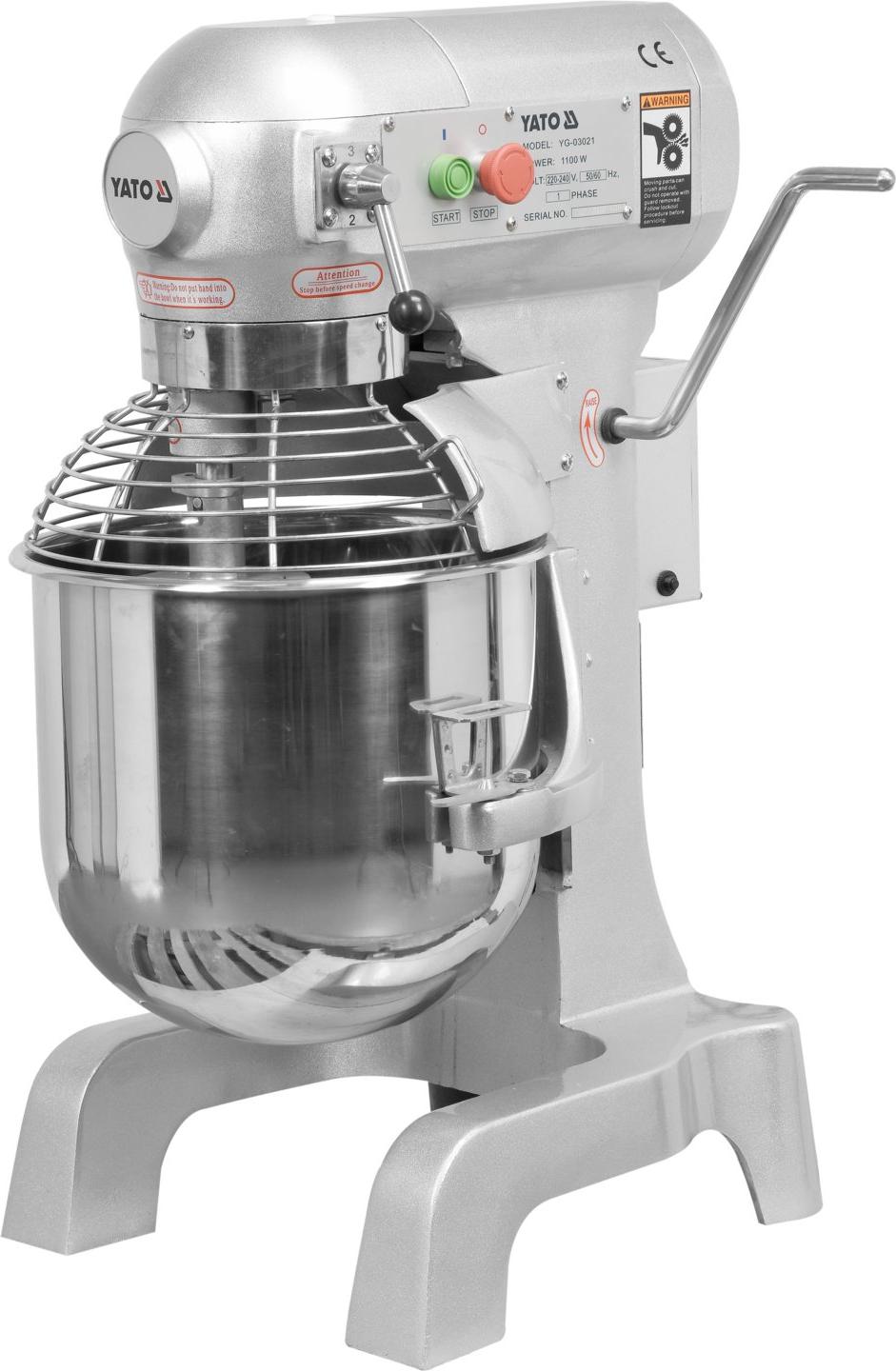 Gastro Küchenmaschine, Knetmaschine, Teigmaschine, 20L, Planetenrührmaschine