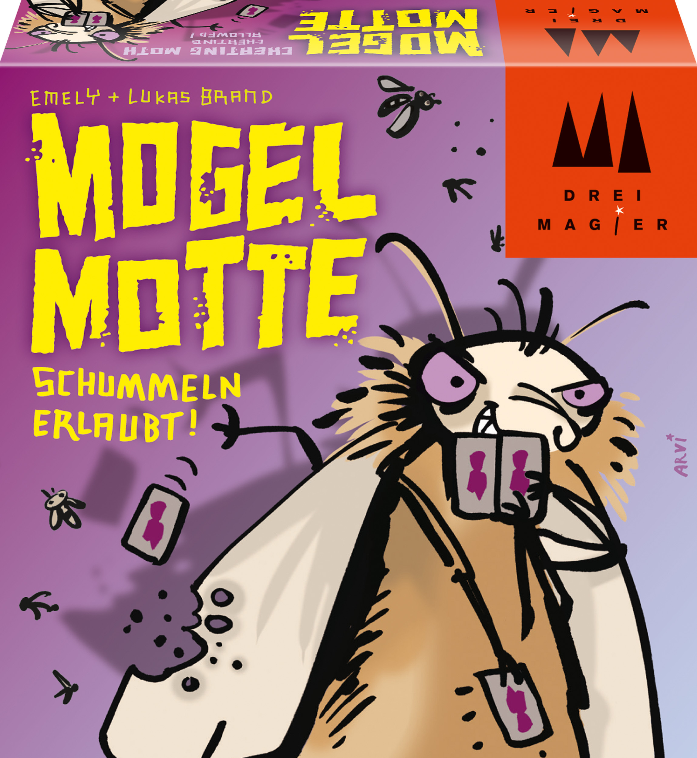 Schmidt Spiele Drei Magier Kartenspiel Ablegespiel Mogel Motte 40862 47993