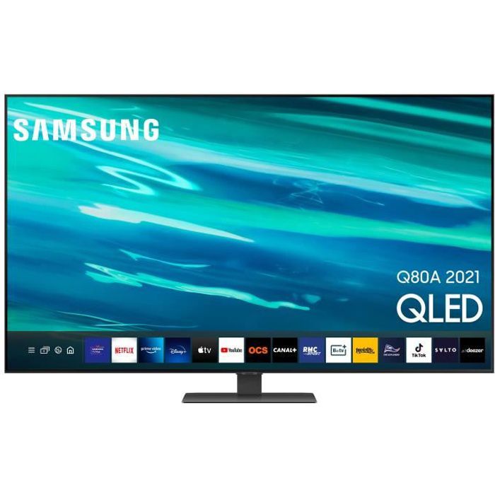 SAMSUNG QE55Q80A - UHD 4K QLED-Fernseher - 138 cm (55 '') - 100-Hz-Panel - HDMI 2.1-kompatibel - Smart TV - 4xHDMI - .