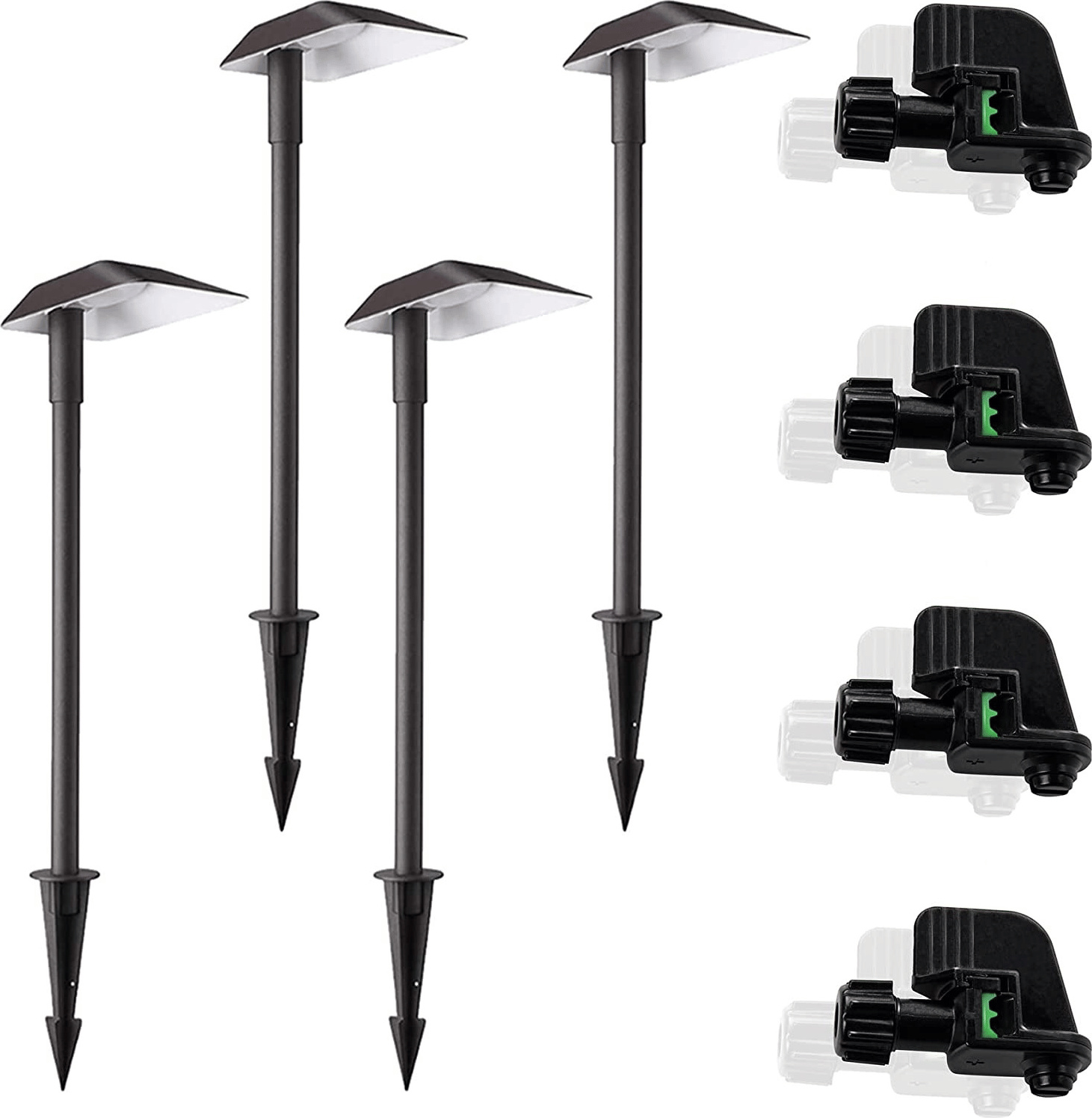 FANZTOOL 4*Gartenbeleuchtung LED mit Strom, Niederspannung YL03-4k