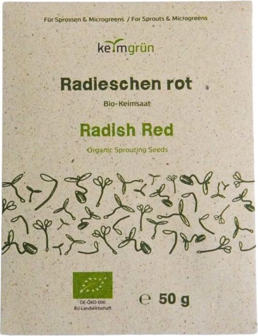 OraGarden KeimGrünKeimsaat Radieschen Rot (Radieschen Rot Samen) 50 g KG-400900-40