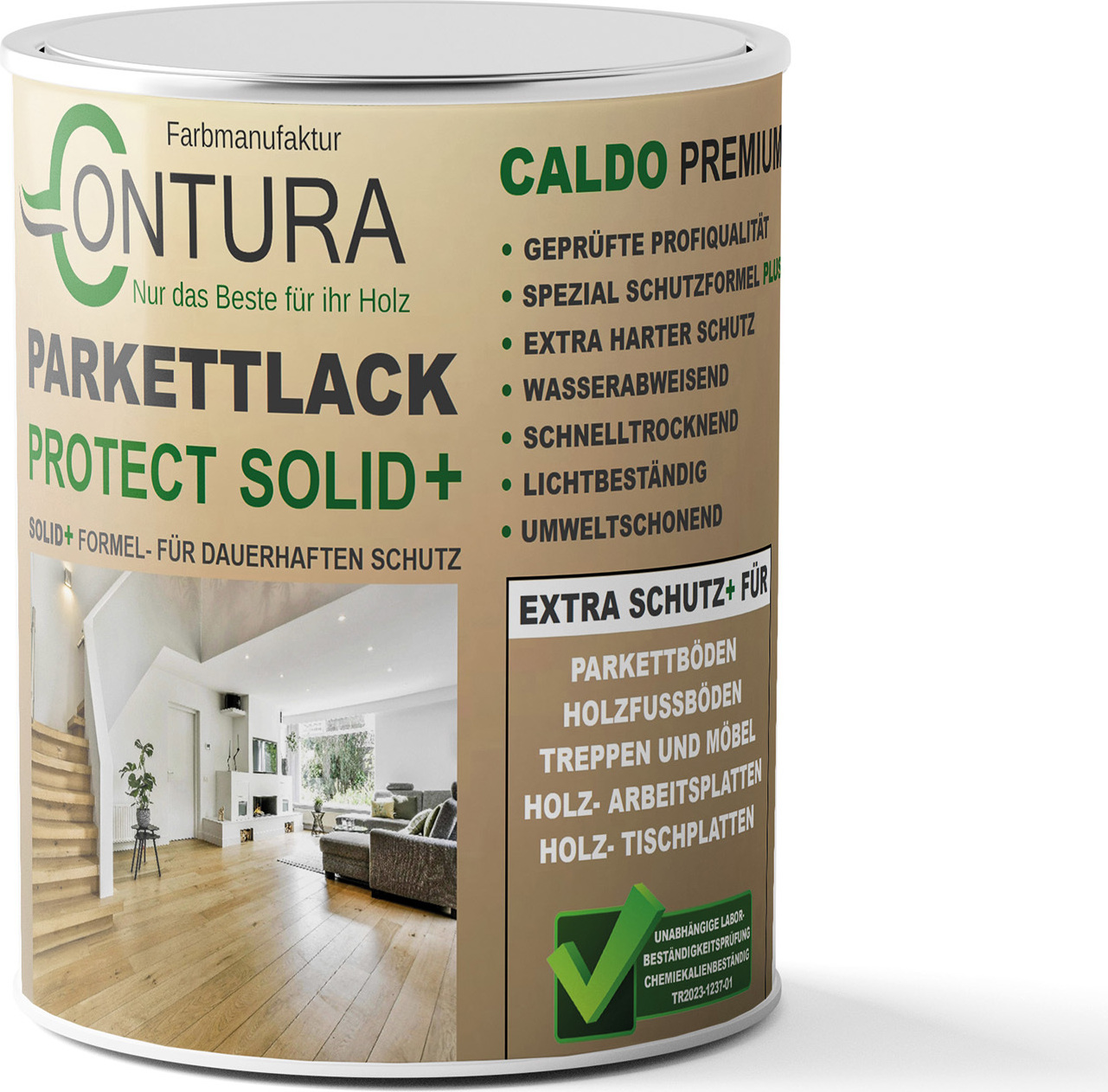 Farbmanufaktur Contura Berkemeier Contura 750ml. Premium Protect Parkettlack Treppenlack Dielenlack Fußbodenlack - Matt 60589
