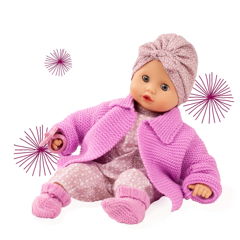 Götz Muffin, Sanfte Stimmung, haarlos, verschlafene Augen, 33 cm 2220550