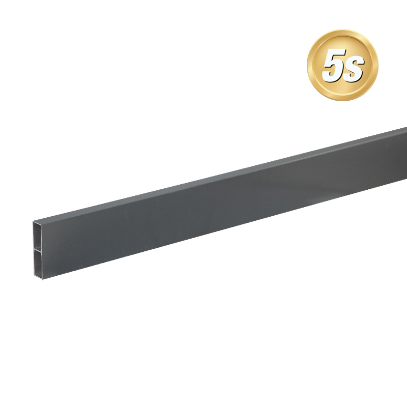 Josef Steiner Alu Querlatte 20 x 80 mm - Farbe: anthrazit 5S, Länge: 300 cm, Höhe: 8 cm