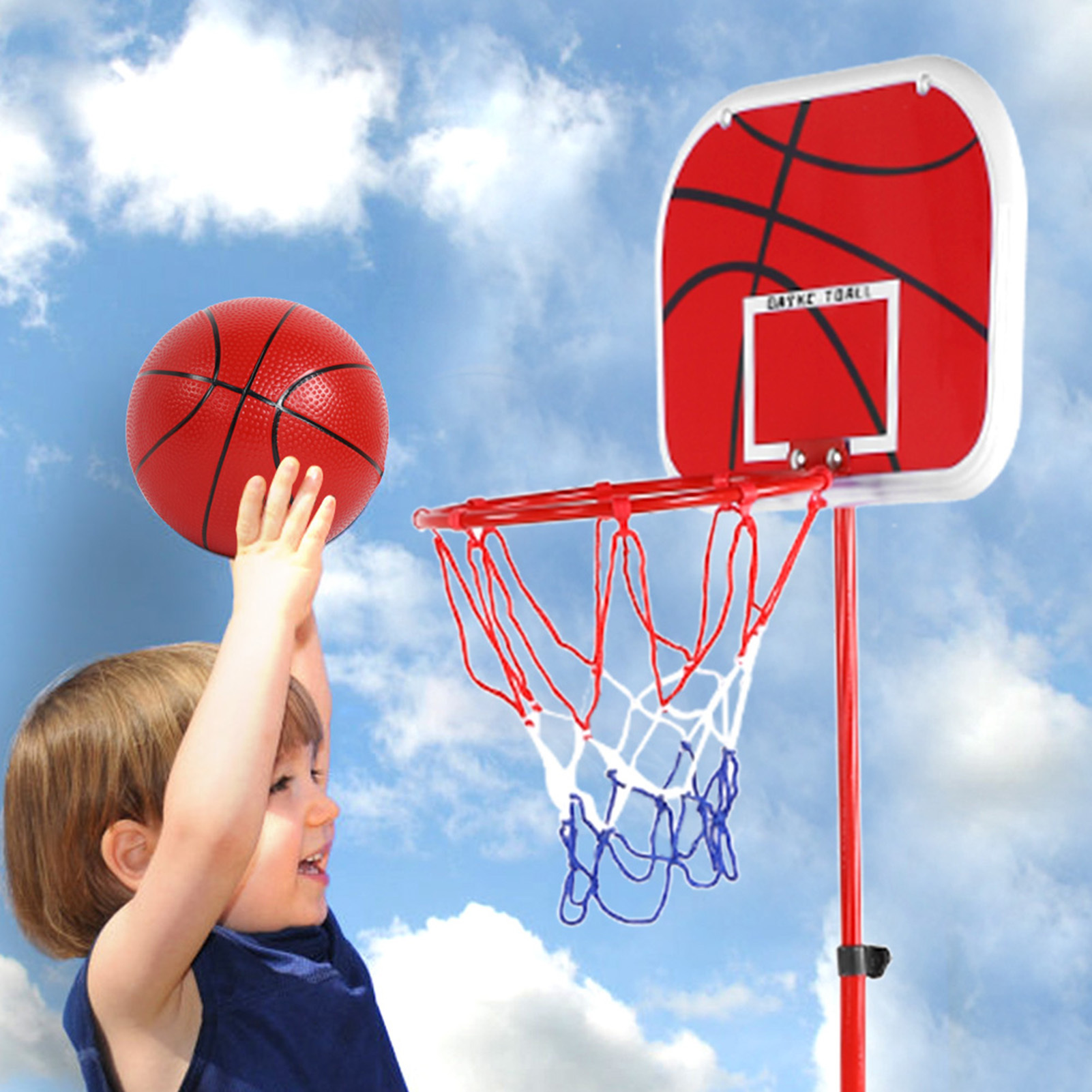 Cocosity Basketball-Backboard,Basketballkorb,Kinder-Basketball-Bausatz,Spielzeug-Kinder-Basketball,Basketball-System