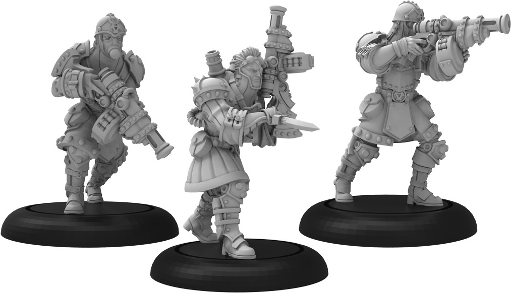 Privateer Press Khador Warcaster Unit Assault Kommander Strakhov & Kommandos