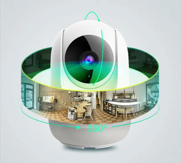 360 Botslab P4 Pro IP 2K monitorovacia kamera s 360° otáčaním a nakláňaním, 3MP, 2K, 360°, microSD, microUSB