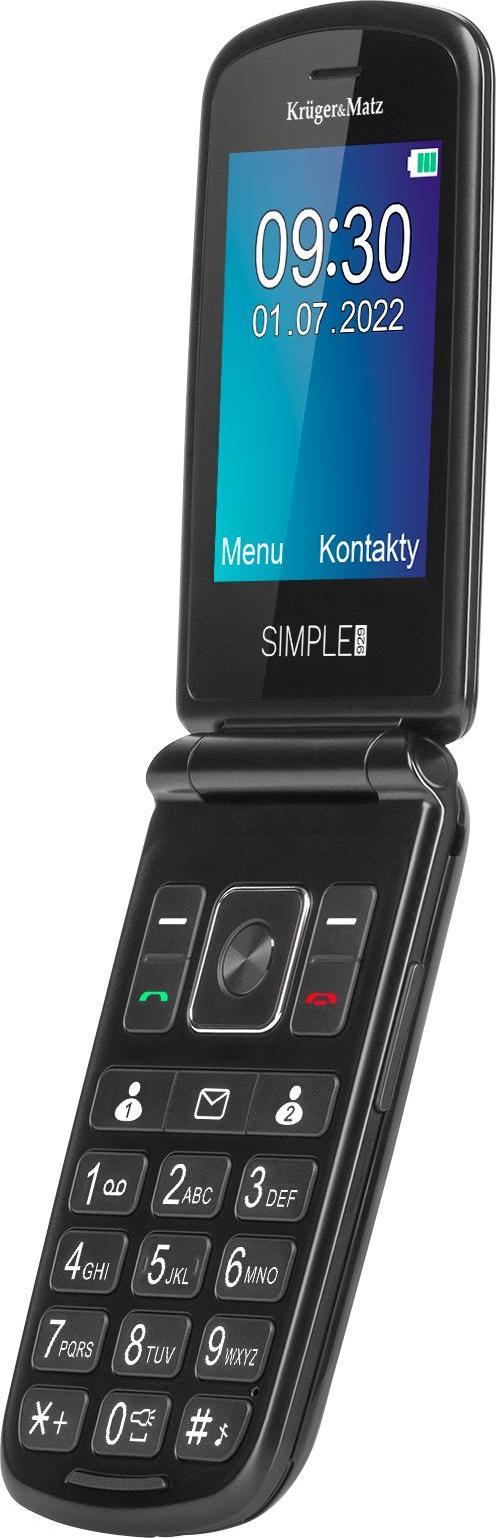 Krüger&Matz Simple 929 Seniorenhandy - Einfach, Großes Display, SOS-Taste, Dual SIM