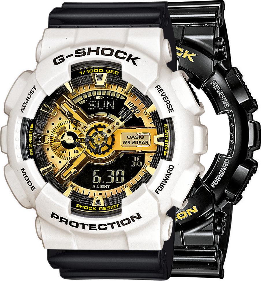 Hodinky Casio G-Shock SET GA-110GB-1AER + BEZEL 10395292 + BAND 10347688 20BAR