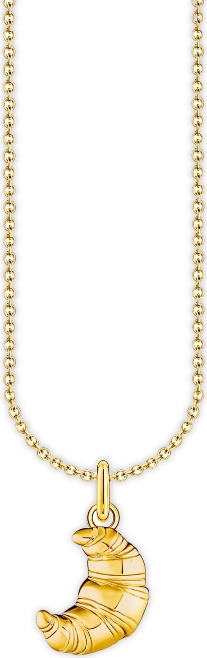 THOMAS SABO Collana Croissant Donna Argento 925 Placcato Oro - Gioiello Parisien KE2229-413-39