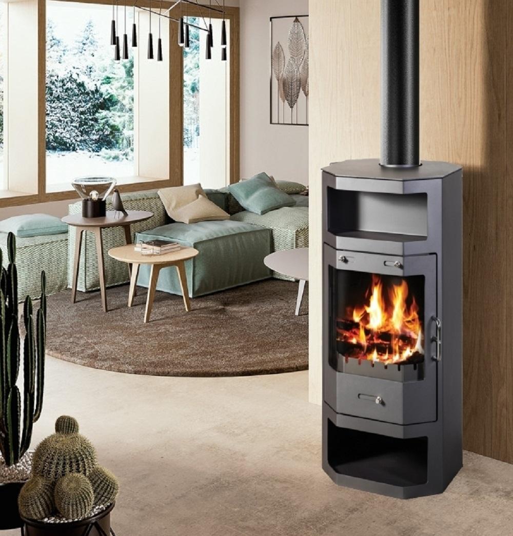 Kaminofen 9kW Kachelofen Heizofen Ofen Kamin Holzofen 56321