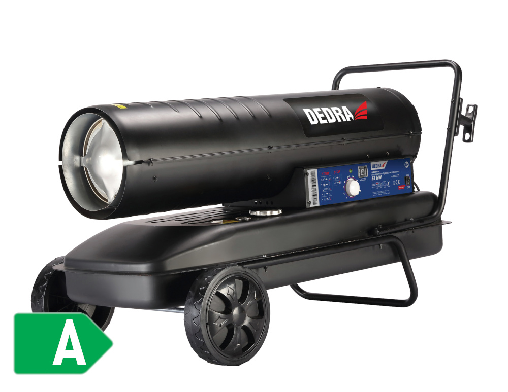 DEDRA DED9964AT, Industrielle Heizlüfter, 51000 W, Tragbar, Metall, Schwarz, 1100 m³/h