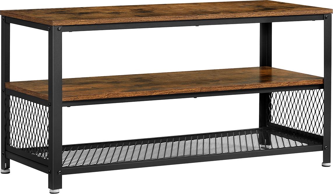 ecomax Industriell gestaltetes TV-Regal mit 3 Ebenen LTV40BX