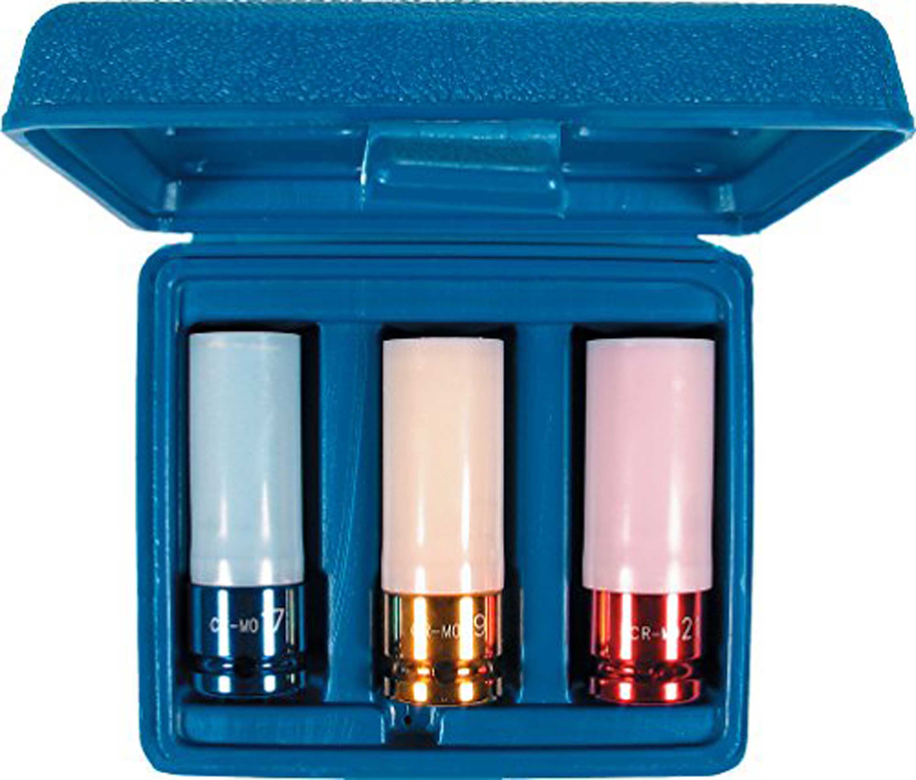 CONDOR Radmutterneinsatz 1/2", Länge 85 mm, im Kun 3-tlg., SW 17 1003