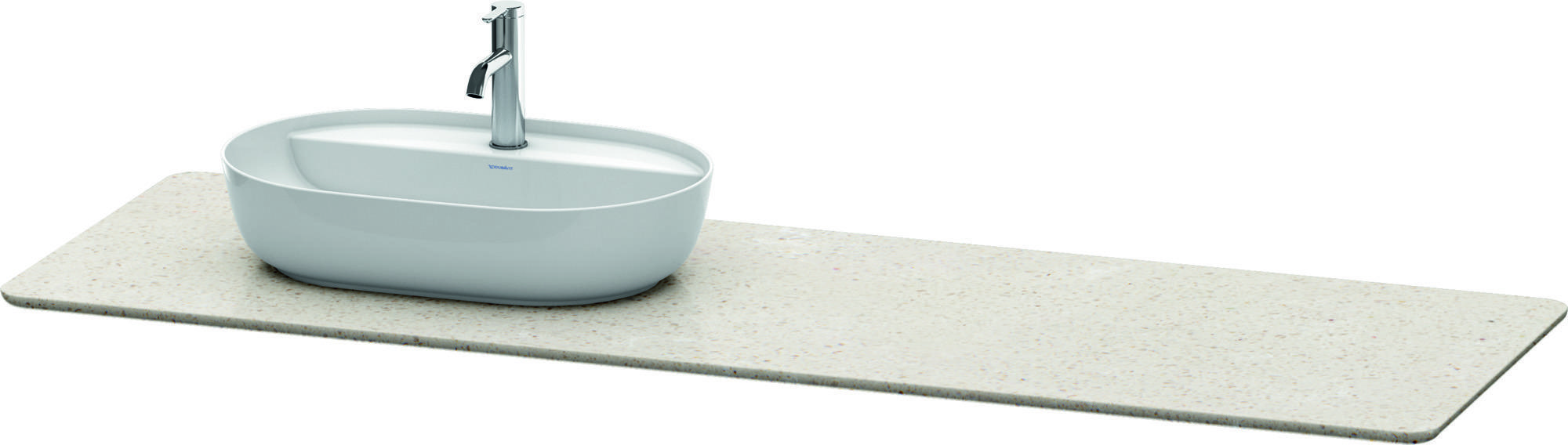 Duravit Duravit Quarzsteinkonsole LUV 25x1783x595mm Auss li sand Struktur
