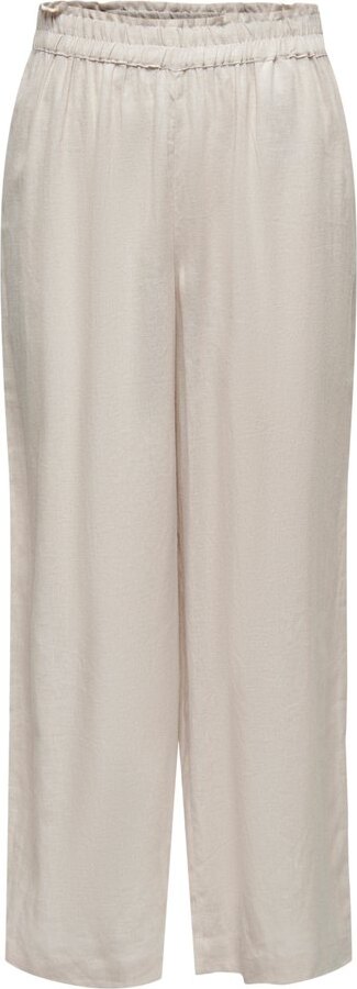 Only Tokyo Linen Blend St Hochbundhosen S / 34 Frau S 15259590-Moonbeam-34-S