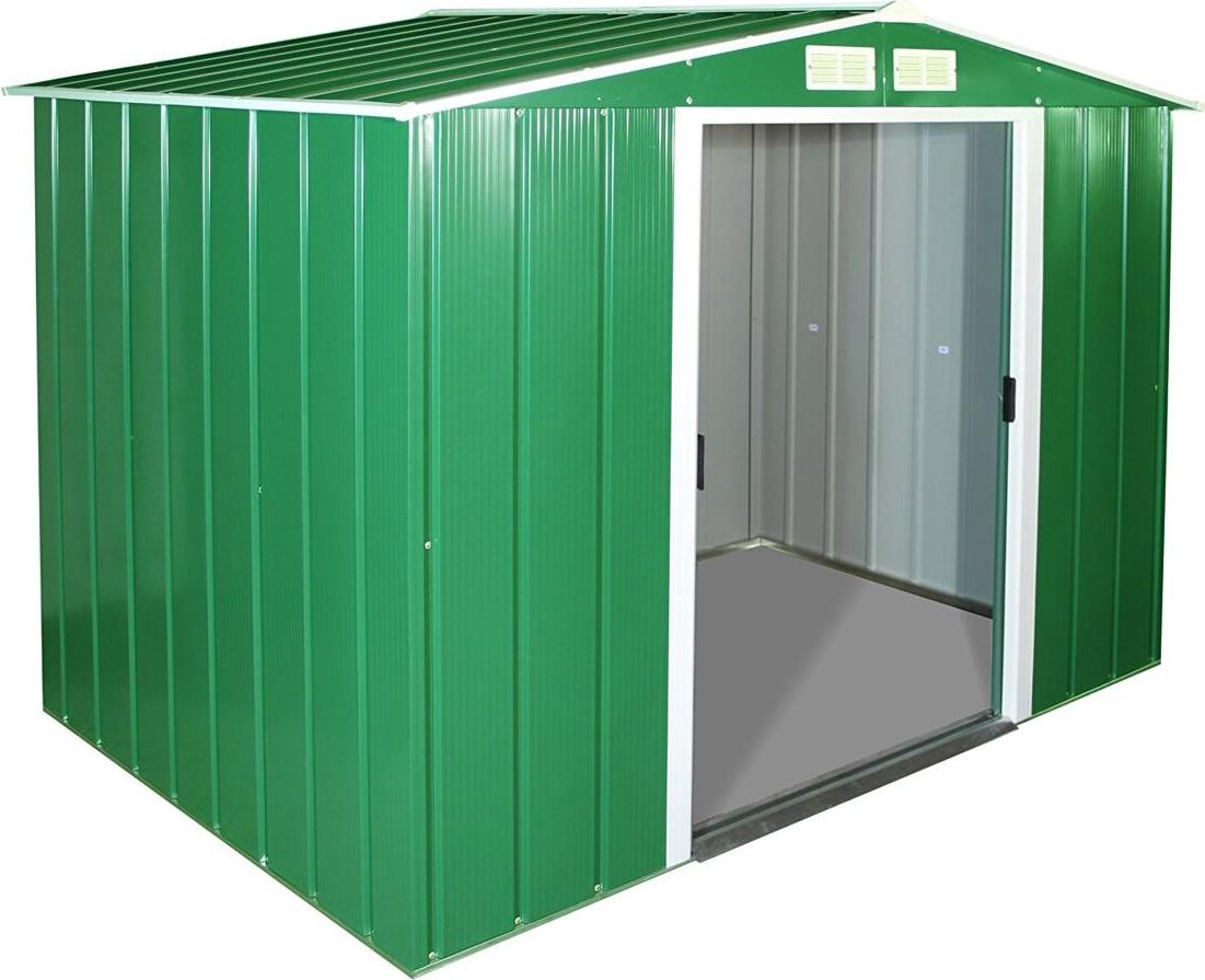 DURAMAX-Metallgerätehaus Eco 8x6 grün-Mit Giebeldach-7230