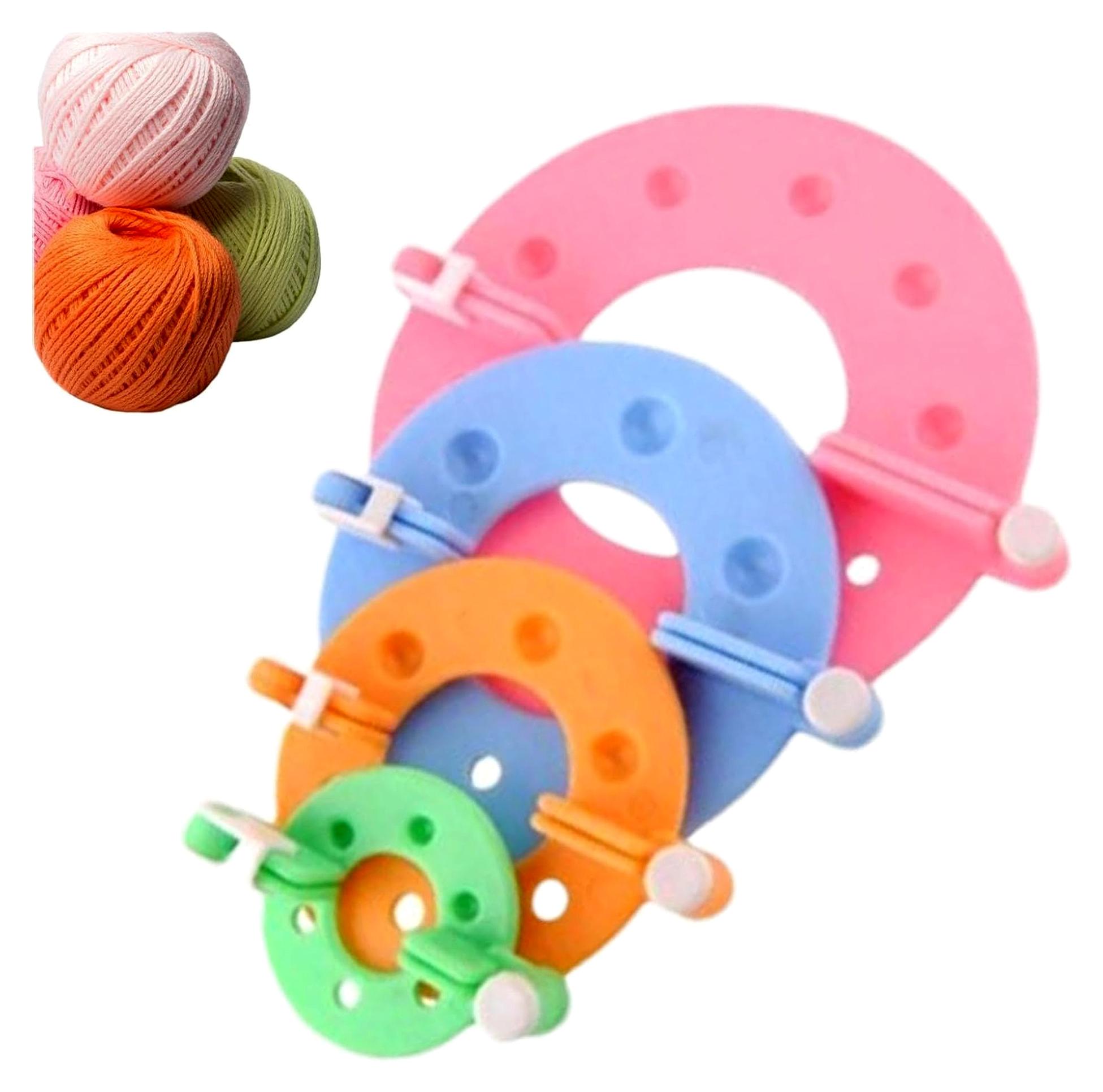 Markenlos Garnknäuelwickler,4 Stück Swift Yarn Fiber String Ball Wollwickler DIY Stricken Häkeln Handwerk Werkzeugset - Swift Yarn Fiber String Ball Wollwickler, Maker Tool Set