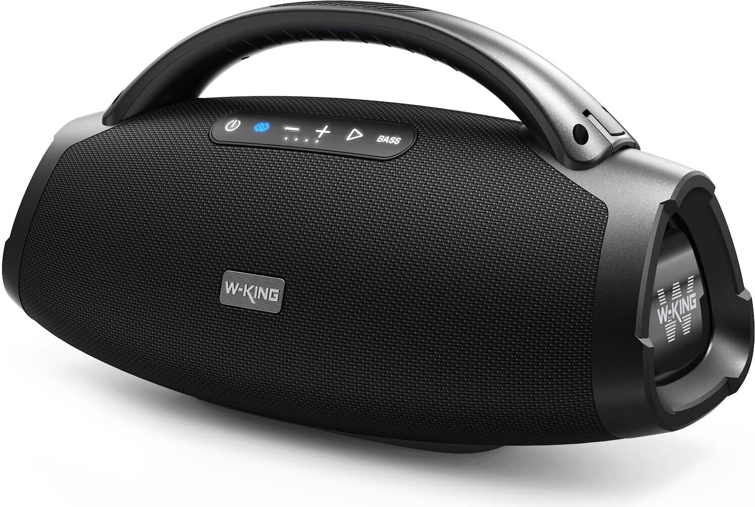 W-KING 300W Bluetooth reproduktor, veľký párty boombox s 25cm subwooferom, EQ APP, BT 5.4, IPX7 vodotesný, 2.1ch, rýchle nabíjanie, MIC-GTR IN, USB