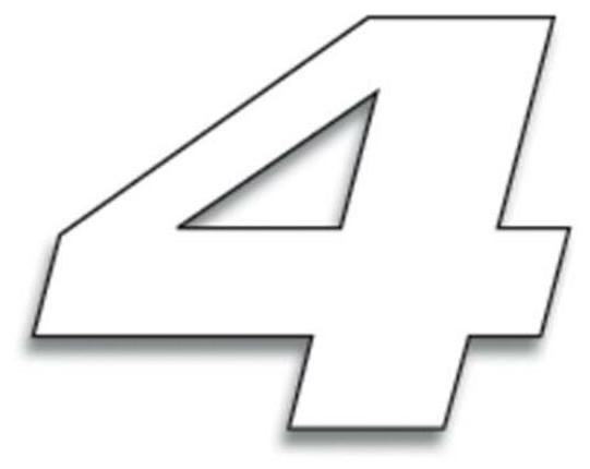 Blackbird Rennnummern Weiss 4