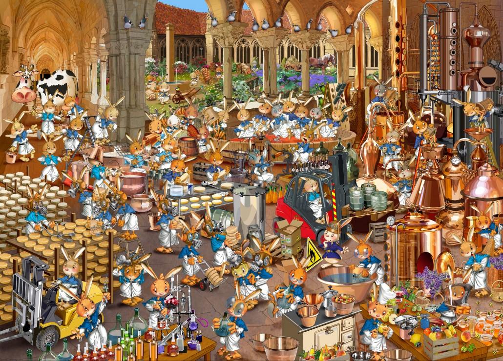 Grafika Puzzle Le Cloitre - 1500 Teile Legespiel Multicolor 33337