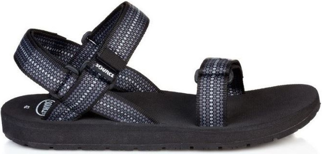 sandále klasické pánske šachové polypropylénové čierne mt 46