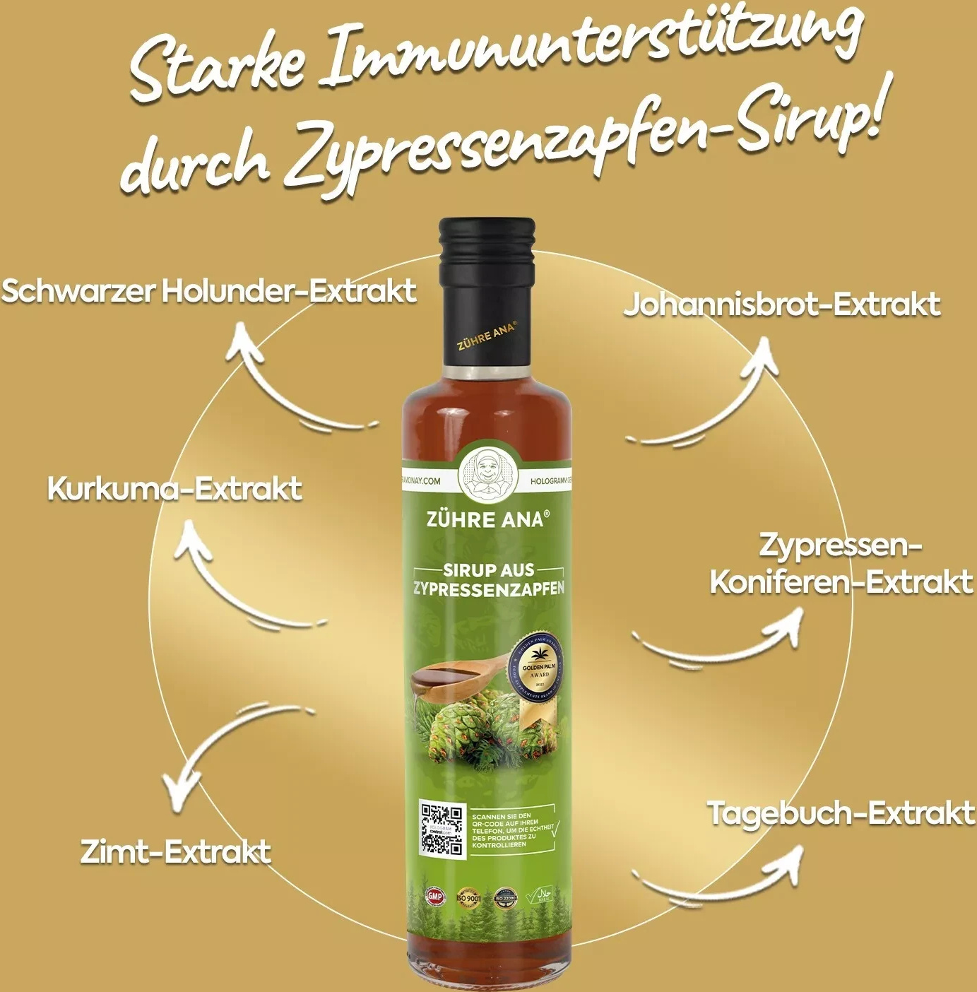 Zühre Ana | Zypressenzapfen Sirup 650ml SR02-SERVI