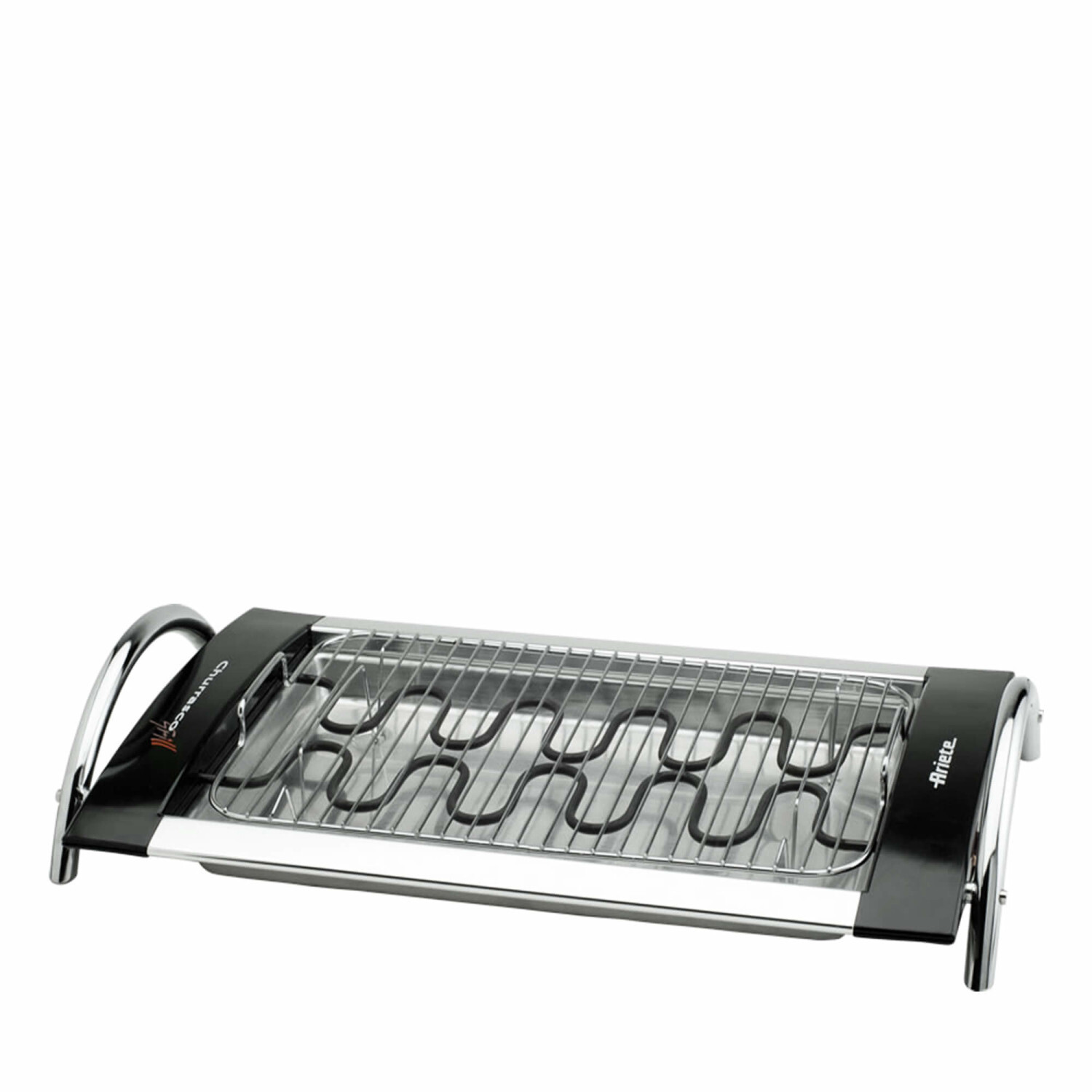 Ariete 732 Churrasco Grill - Dvojitý gril s hliníkovým podnosom. Príkon 2000 W. Regulácia teploty od 60° do 250°