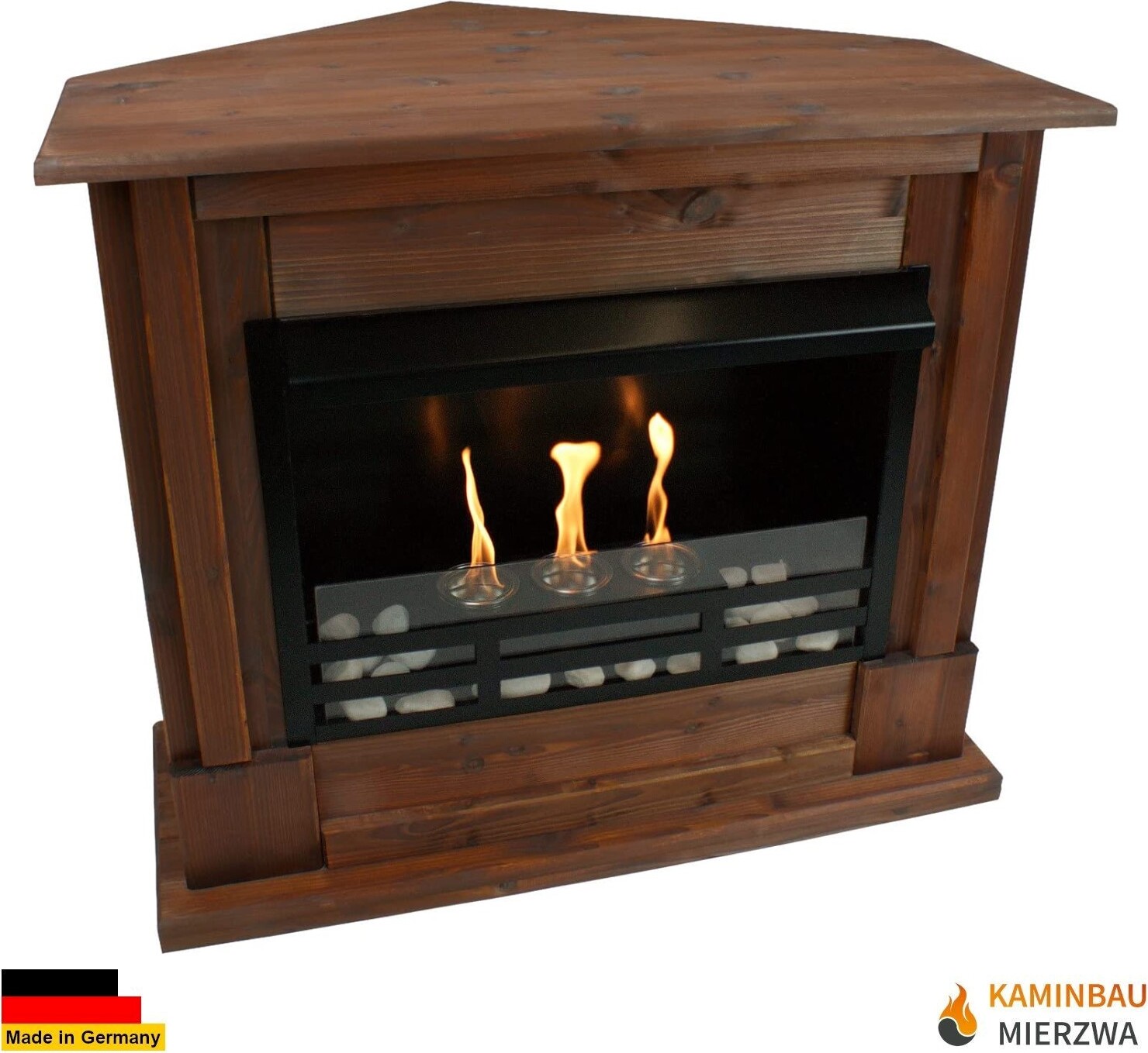 Ethanol Firegel Cheminee Caminetti Madrid Premium Noyer + 21 pièces