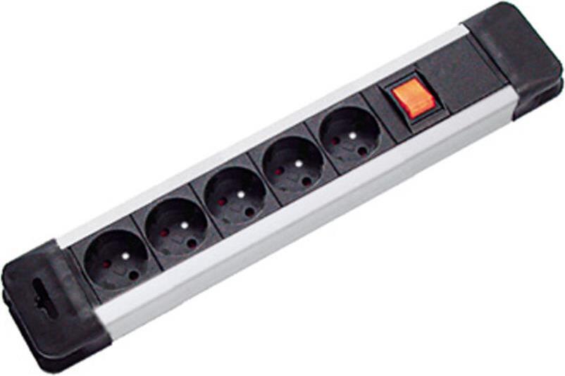 BACHMANN Mehrfachsteckdose, 5x 2P+T, UTE, 2 m 19.07.1145