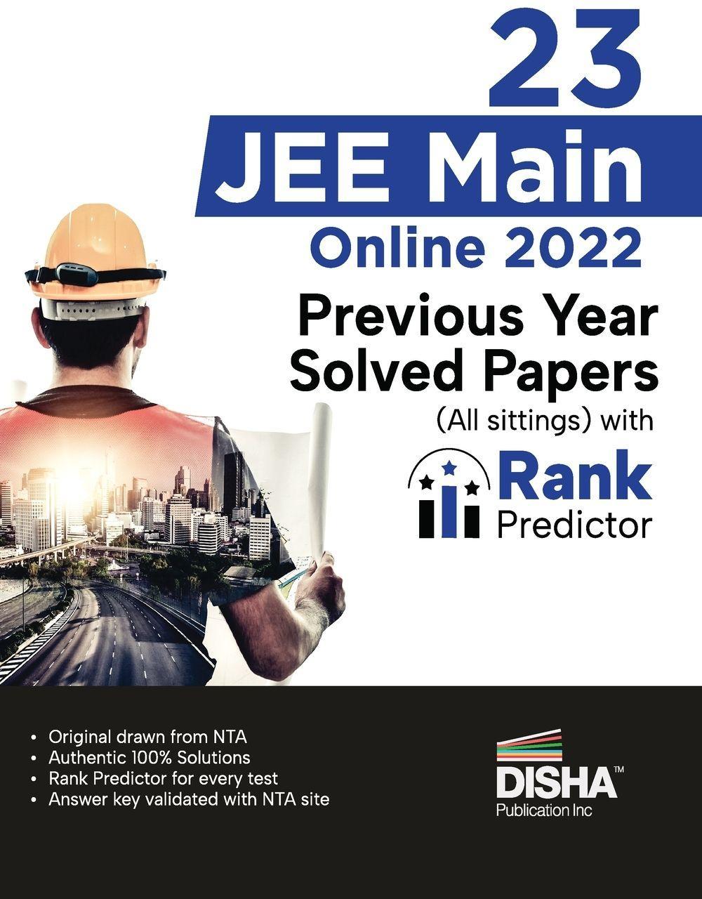 Sonstige Verlage 23 JEE Main Online 2022 Previous Year Solved Papers (All sittings) with Rank Predictor
