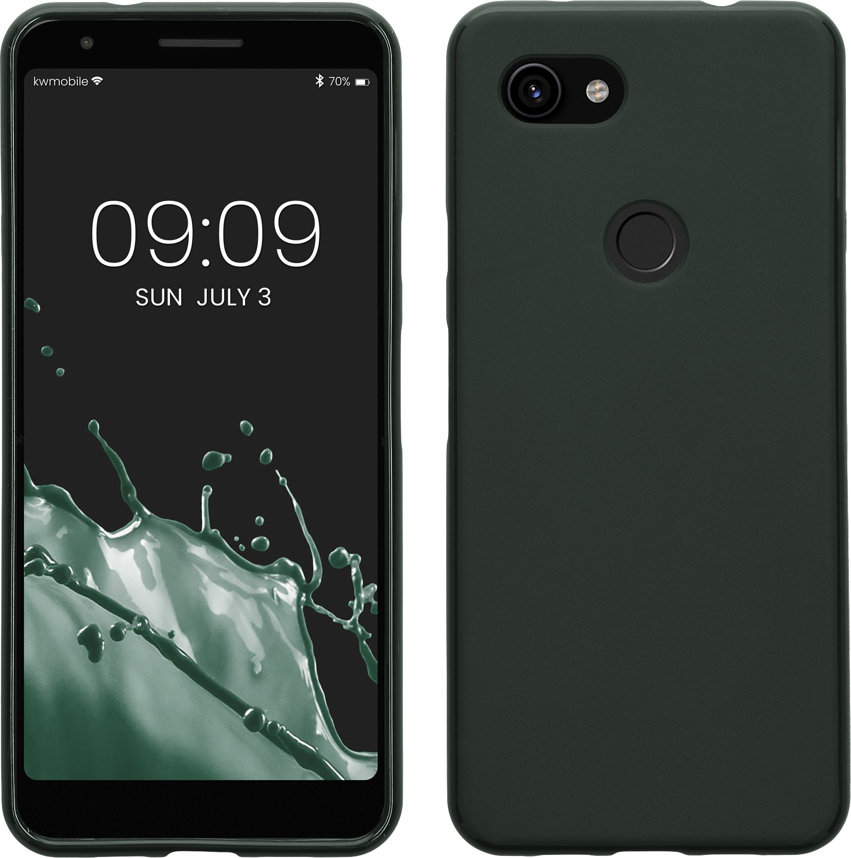 Kwmobile Wallet Case Für Google Pixel 3a – Hülle Mit Kartenfächern & Ständer, Grau-Schwarz