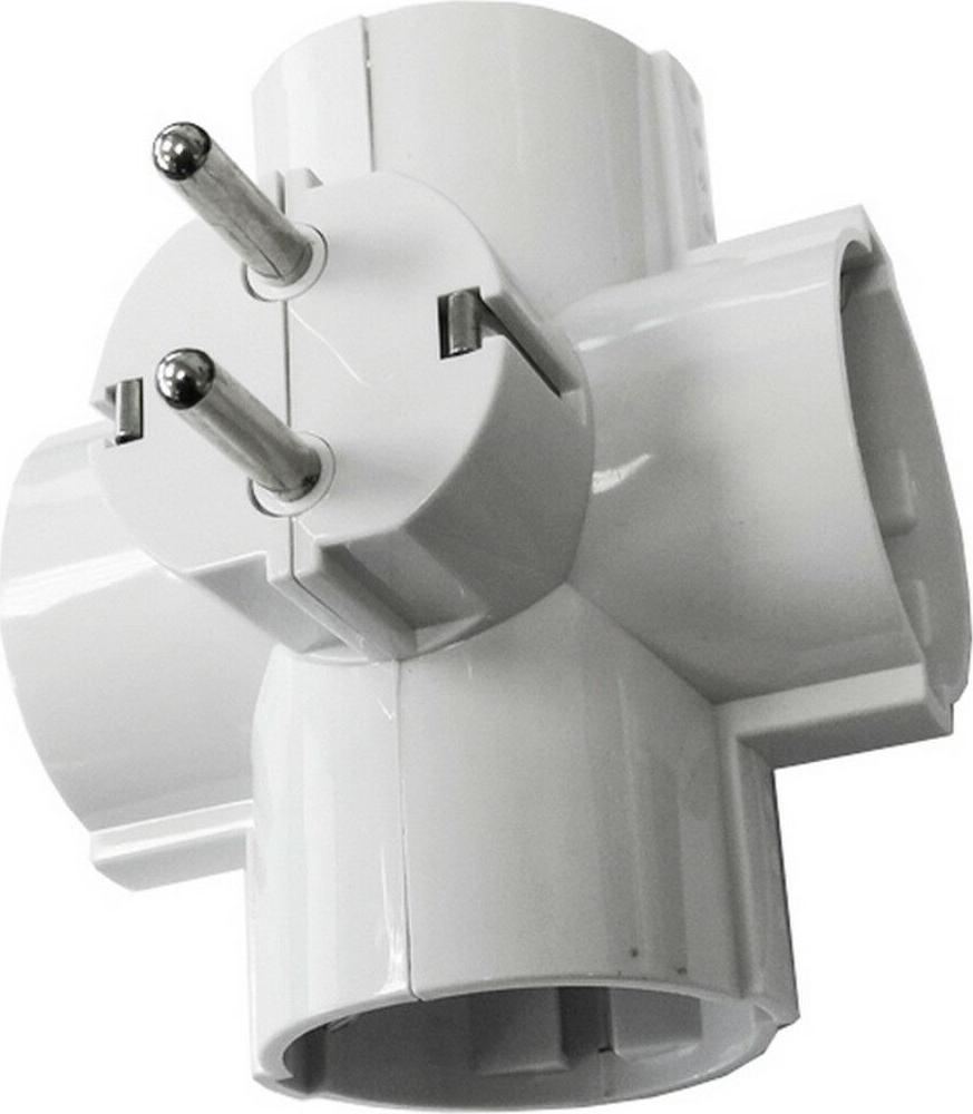 EDM 40066 Thermoplastischer Steckdieb 2400 W 230 V 16 A 250 V Vierfach