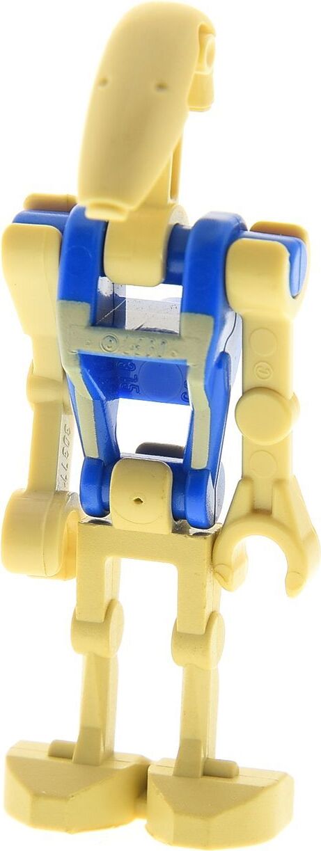 1x Lego figúrka droid béžová modrá Star Wars pilot 1 ruka rovná sw0360