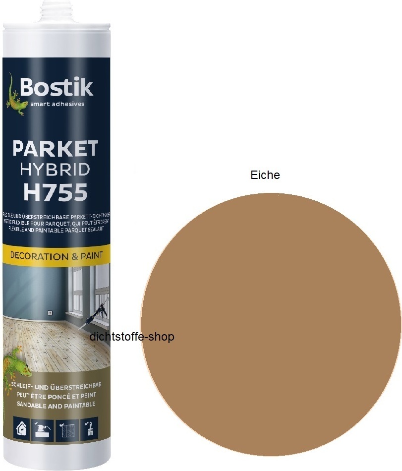 Bostik H755 Parkett 1K Hybrid Parkett Fugen Dichtstoff 290ml Kartusche Eiche 30617701