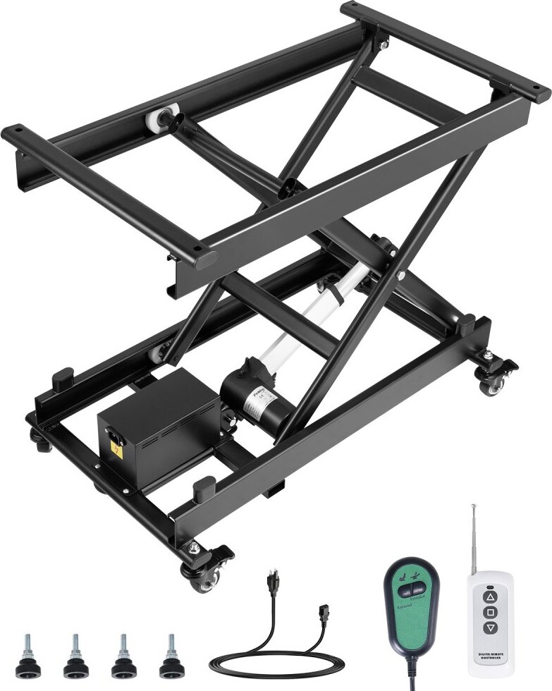 StarTech 76x44cm Elektrischer Scherenhubtisch 150kg - Hubtisch Hebebühne - Elektrische Scherenheb - Profi-Werkstattausstattung DDJSSJPT350LBSAZ9V2