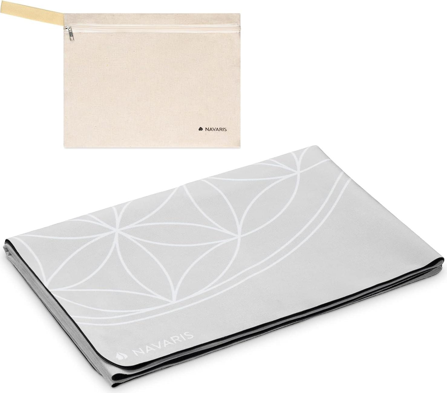Navaris Reiseyogamatte faltbar inkl. Tasche - 1,5mm Yoga Matte Fitnessmatte dünn leicht Sportmatte Fitness Pilates Reise Yogamatte