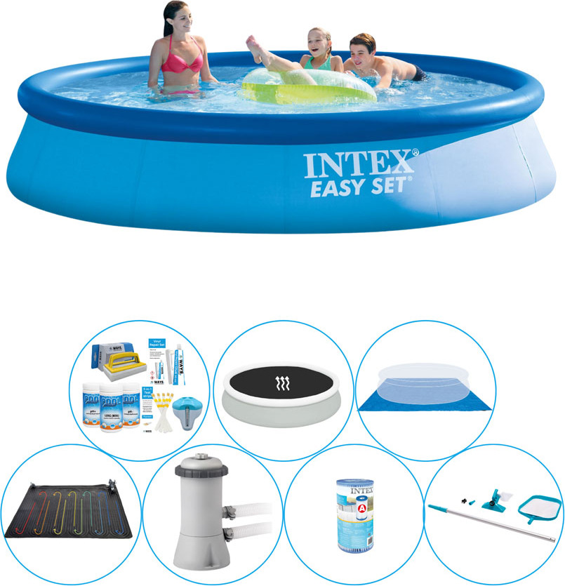 Intex Easy Set Round 396x84 cm - komfortný balík pre bazén