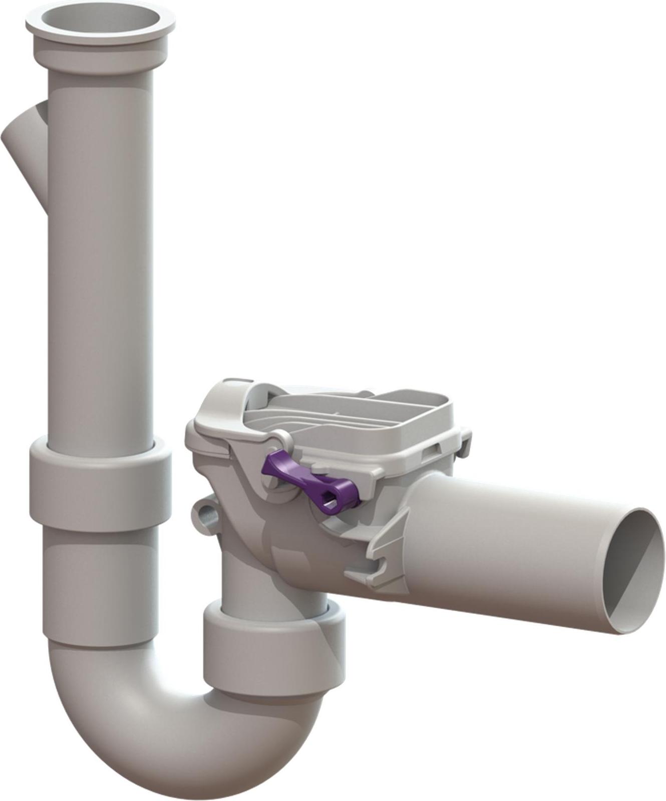 Viega Sifone Tubolare Per Odori 7985.17 G 1 1/2xDN 40/50, 500 Mm Plastica Bianca Sifone Tubo 1 12 1 Sifo 33191884 - Foto 2