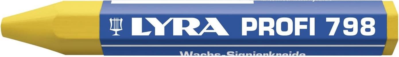 LYRA Wachskreide 798 Sechskantform gelb Inhalt 12 Stück L4880007