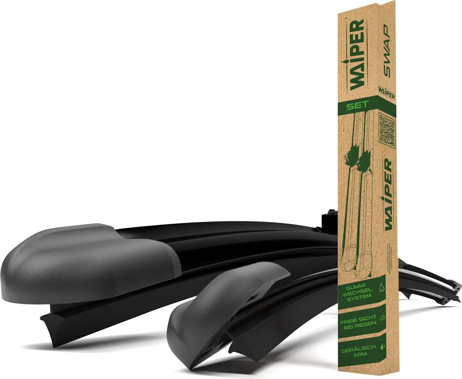 WAIPER FRONT Scheibenwischer kompatibel mit Audi - A8 (2009 - 2018) - D4, Für Fahrzeuge ohne Wasserspritzer im Wischerarm KFZ-00191-V1-WA