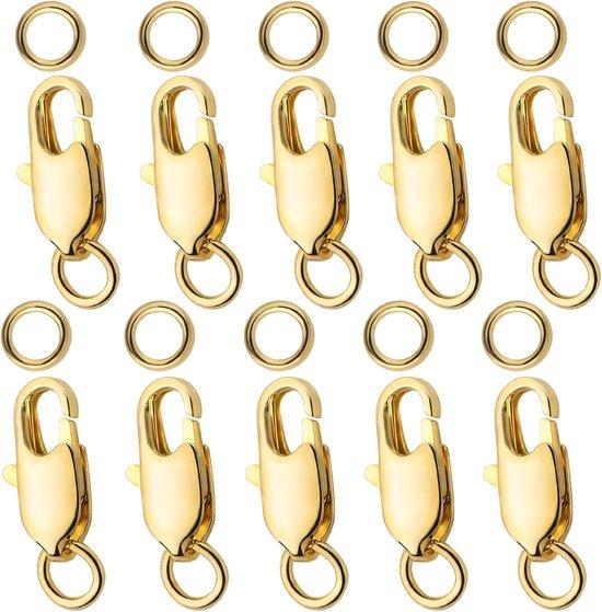 OEM 10 Stück Schneckenschnallen für Schmuckherstellung - Schneckenschnallen mit gefüllter Schnalle, Schnalle mit Feder, Schmuckschnallen, Armbandschnallen und Schnallen, Schneckenschnallen mit Feder für Selbstbauschmuckkettenarmband 2026
