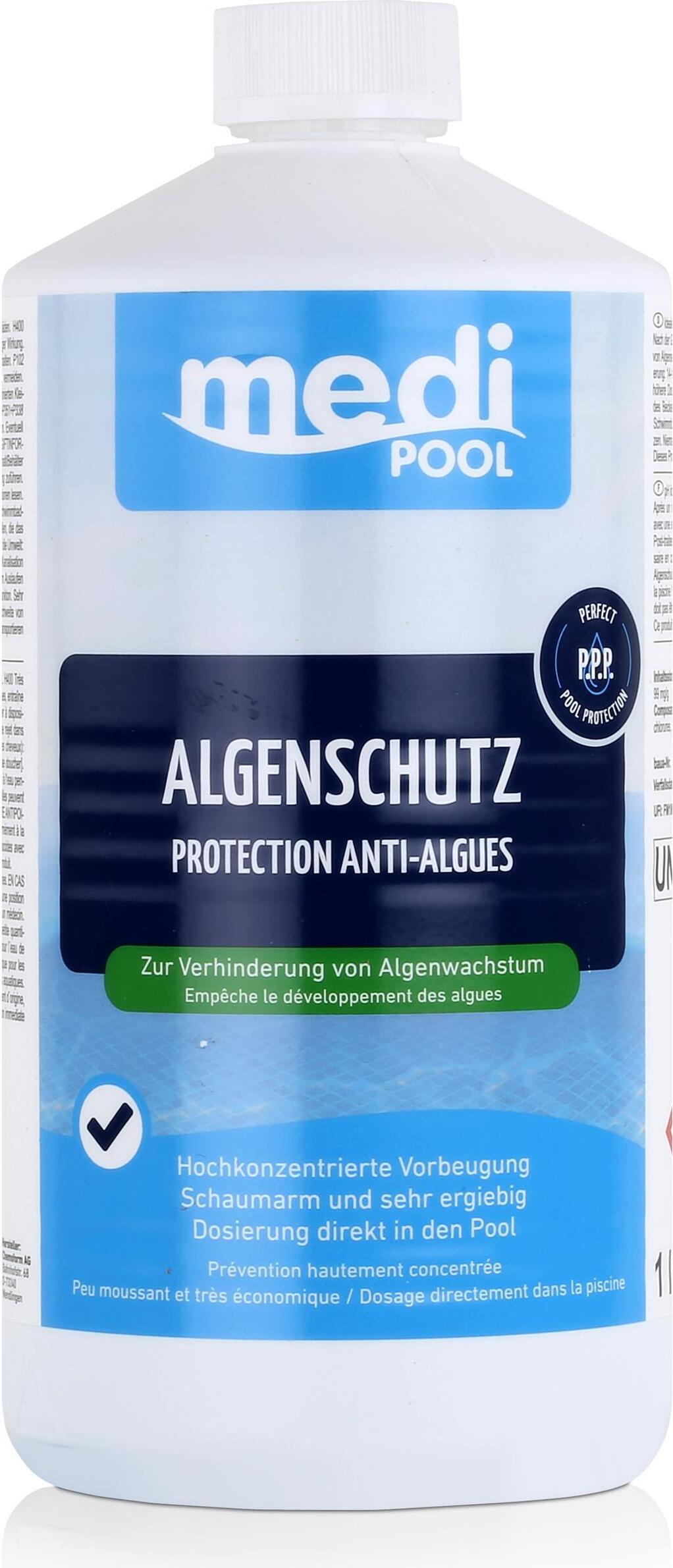Chemoform mediPOOL Algenschutz 1L - Verhinderung von Algenwachstum (1er Pack) 0604001MP-01