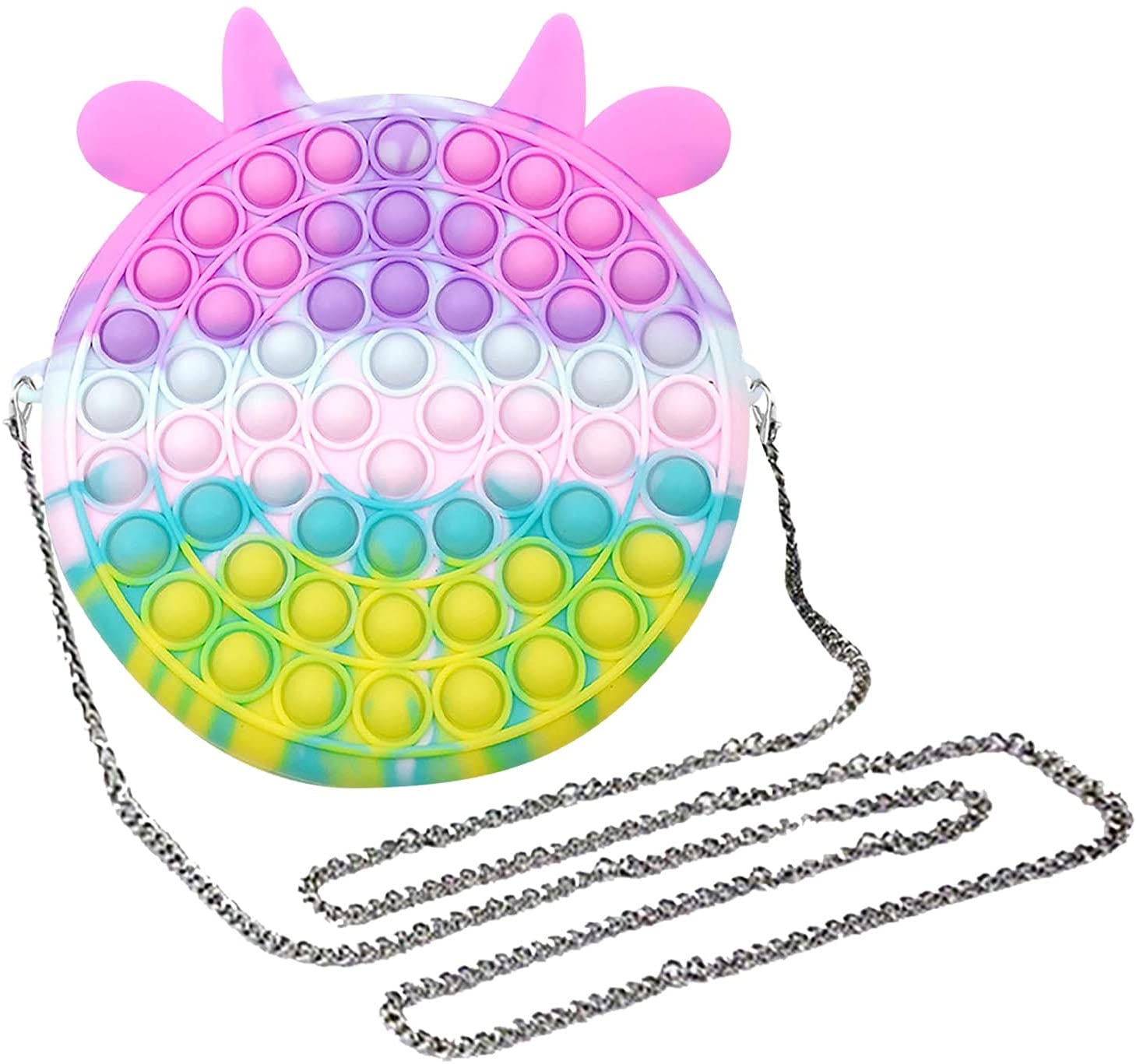 3X Damen Neueste Kapazität Popit Bubble Fidget Sinnesspielzeug Schöne Handtasche 
