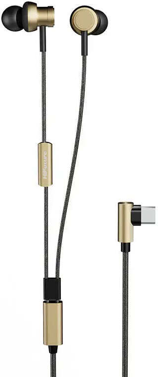 Slúchadlá HiFuture Hi5, USB-C, zlaté