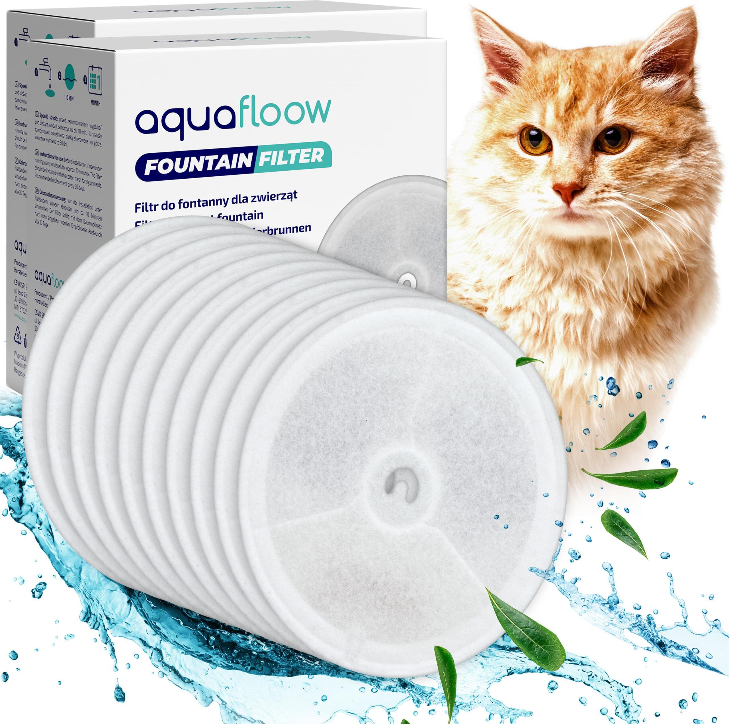 10+10 Filter Set Für Petkit Katzenbrunnen - Vierfaches Filtersystem Mit Aktivkohle & Harz