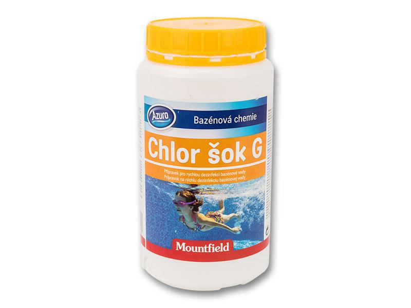 Mountfield Azuro Chlor Schock 1 kg – Schnellchlor Granulat zur Pool Schockbehandlung, gegen Algen & Bakterien, sofortige Wirkung 3EXC1023