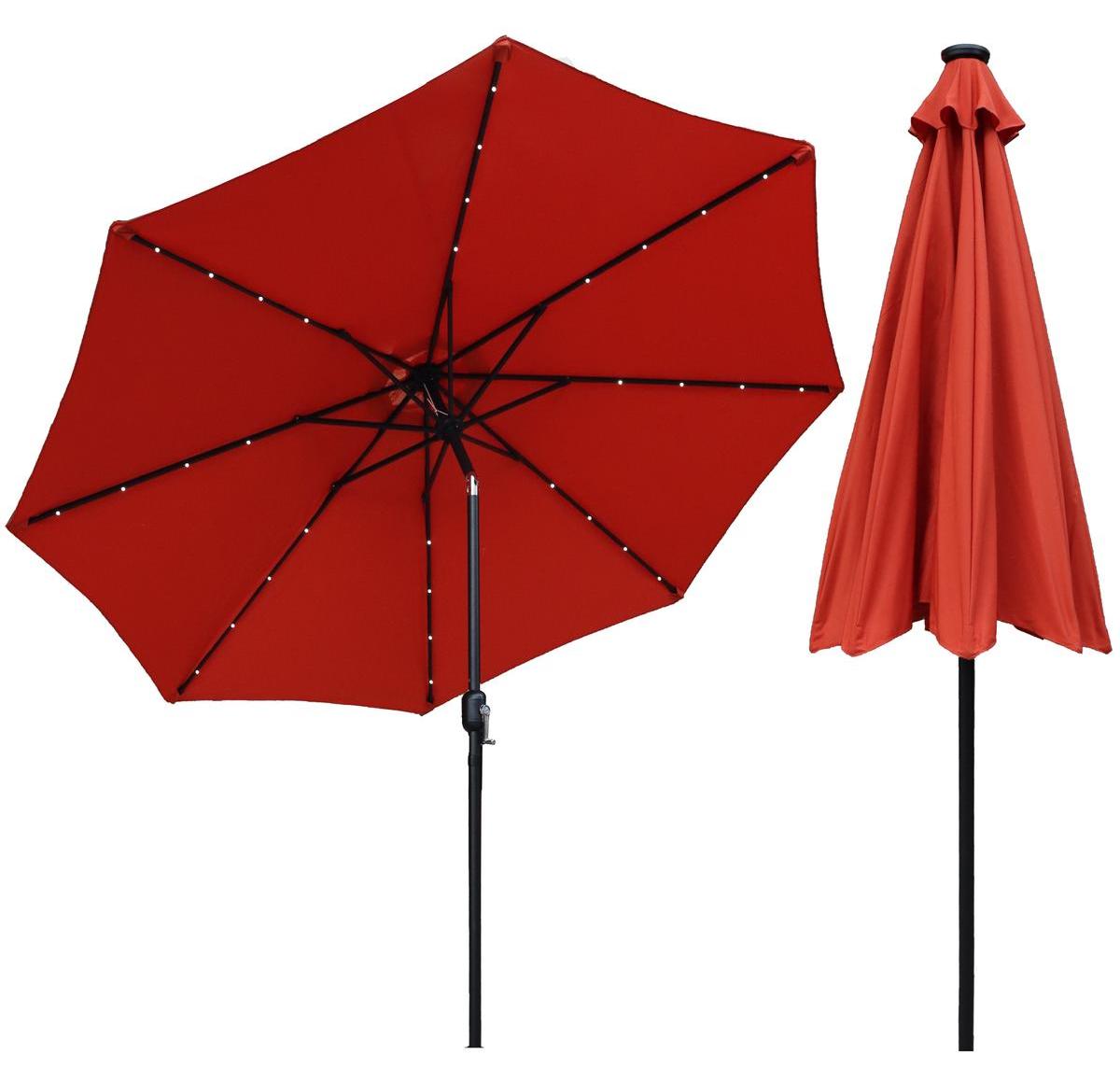 Saska Garden Gartenschirm mit LED-Beleuchtung, 300 cm, COCCORA